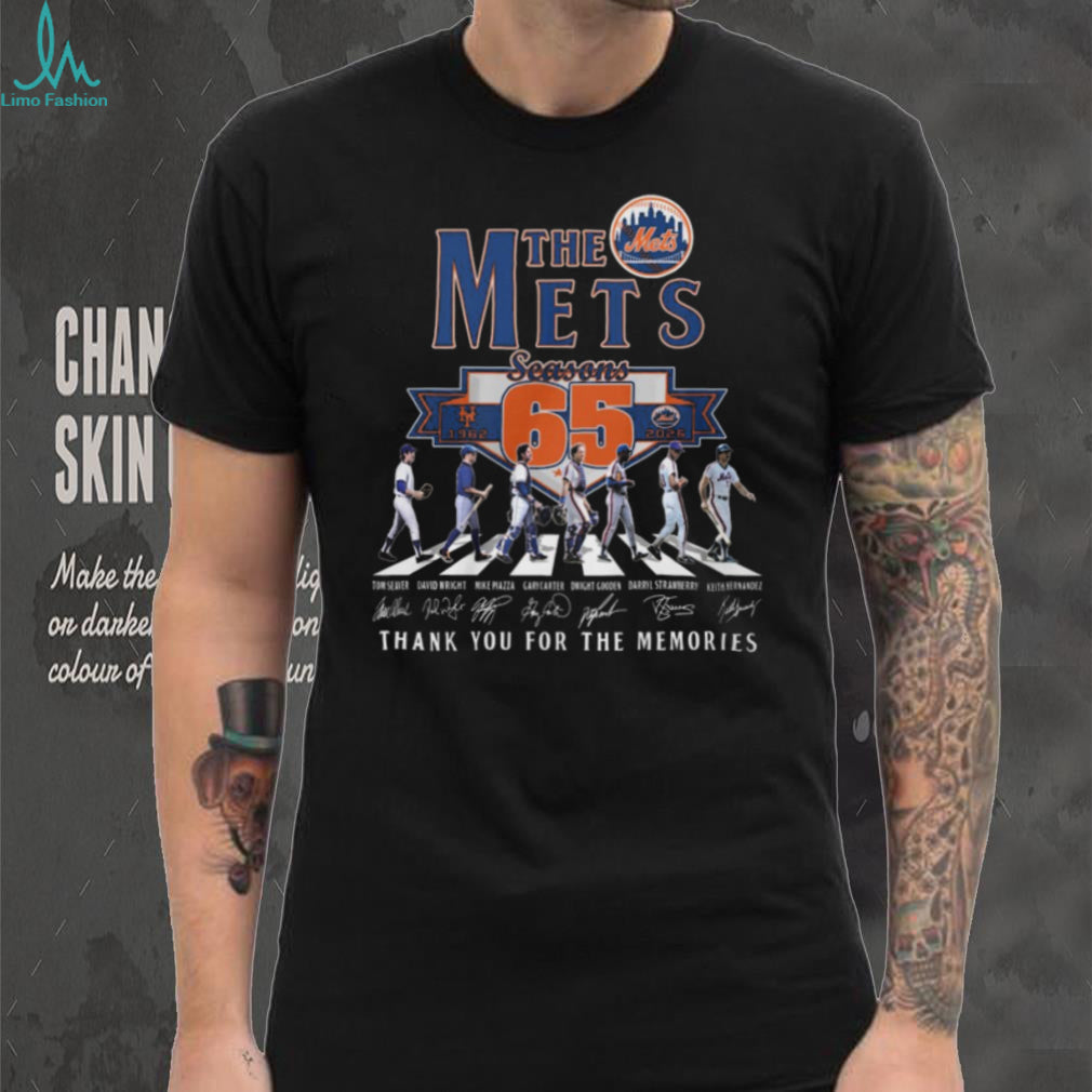 New York Mets 65 Seasons 1962 2026 Legends Memories Signatures T Shirt