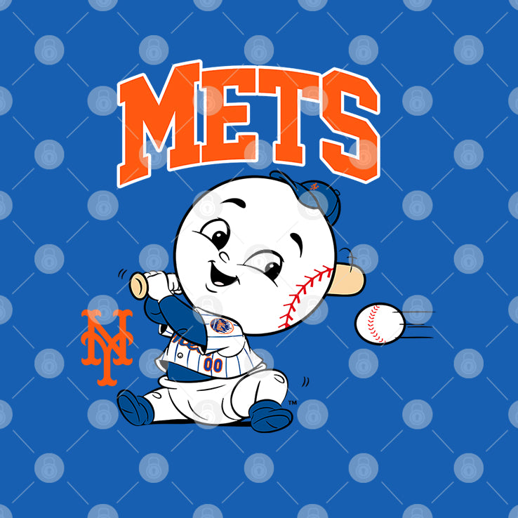 New York Mets Royal Baby Mascot T Shirt