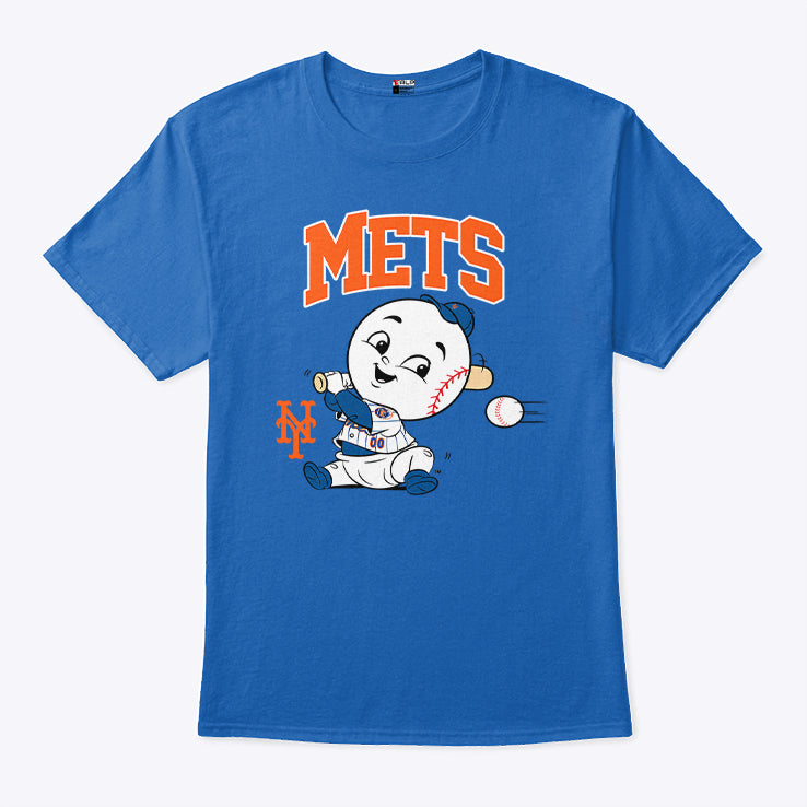 New York Mets Royal Baby Mascot T Shirt