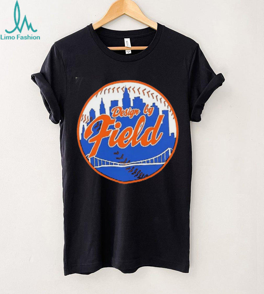 New York Mets design by field baseball logo shirt