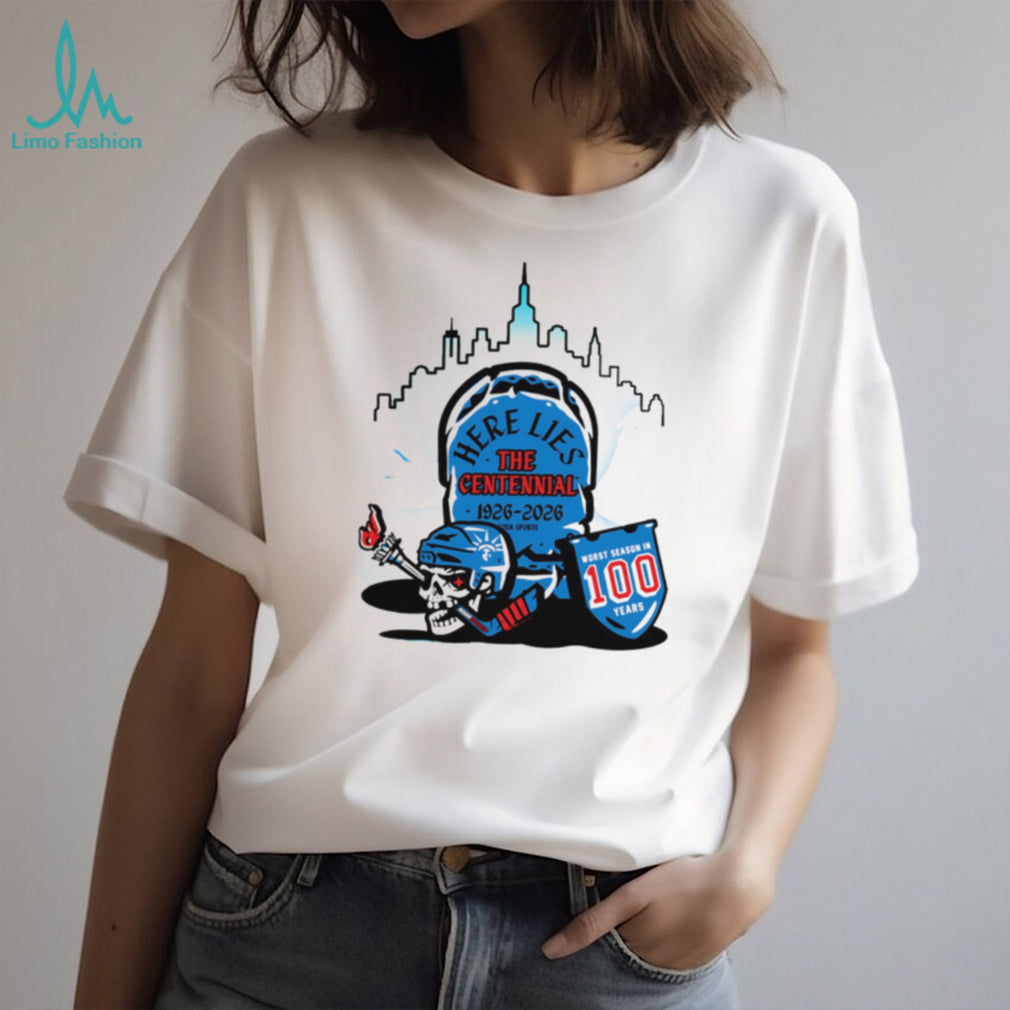 New York Rangers Centennial 1926 2026 Memorial T Shirt