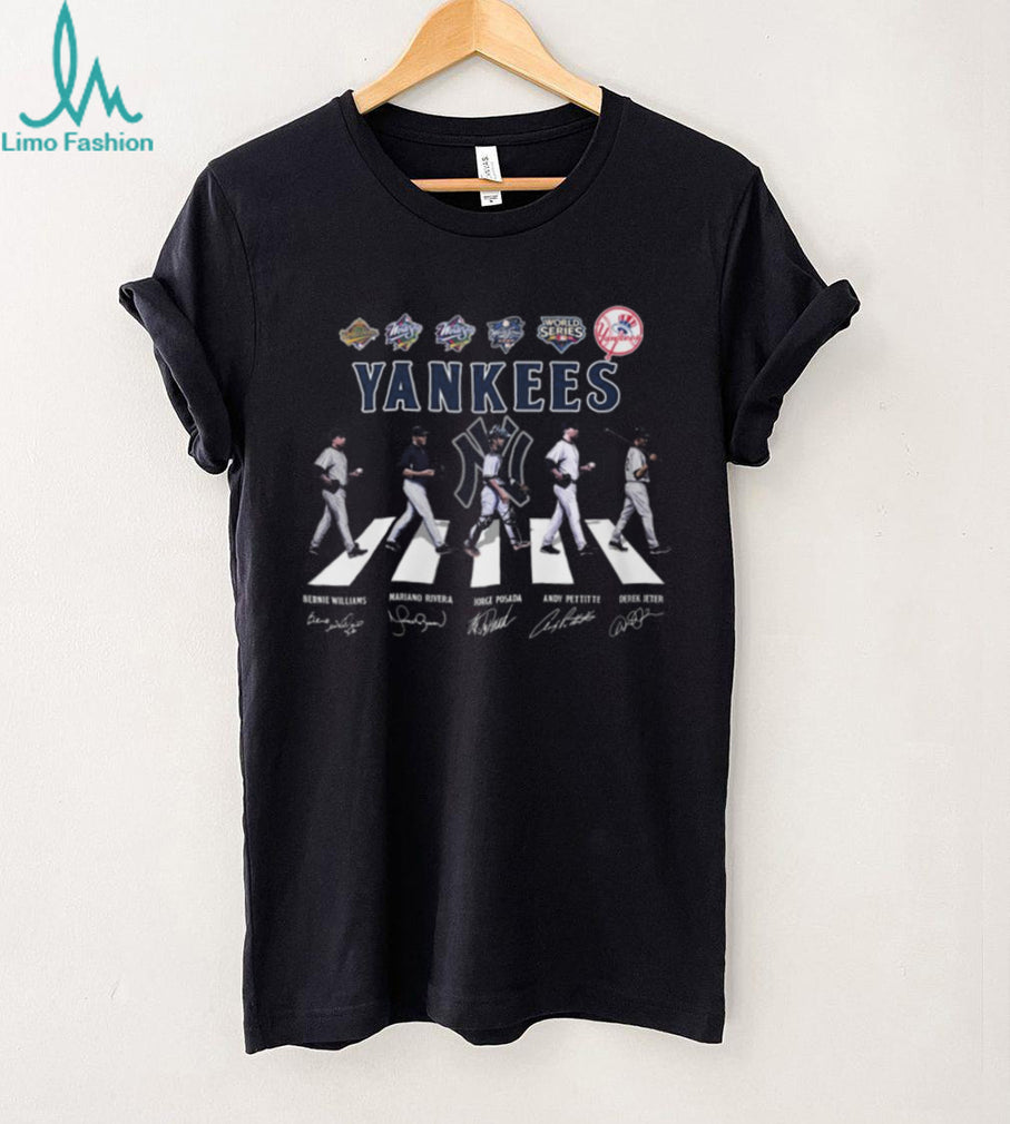 New York Yankees Abbey Road Legends Signatures T Shirt