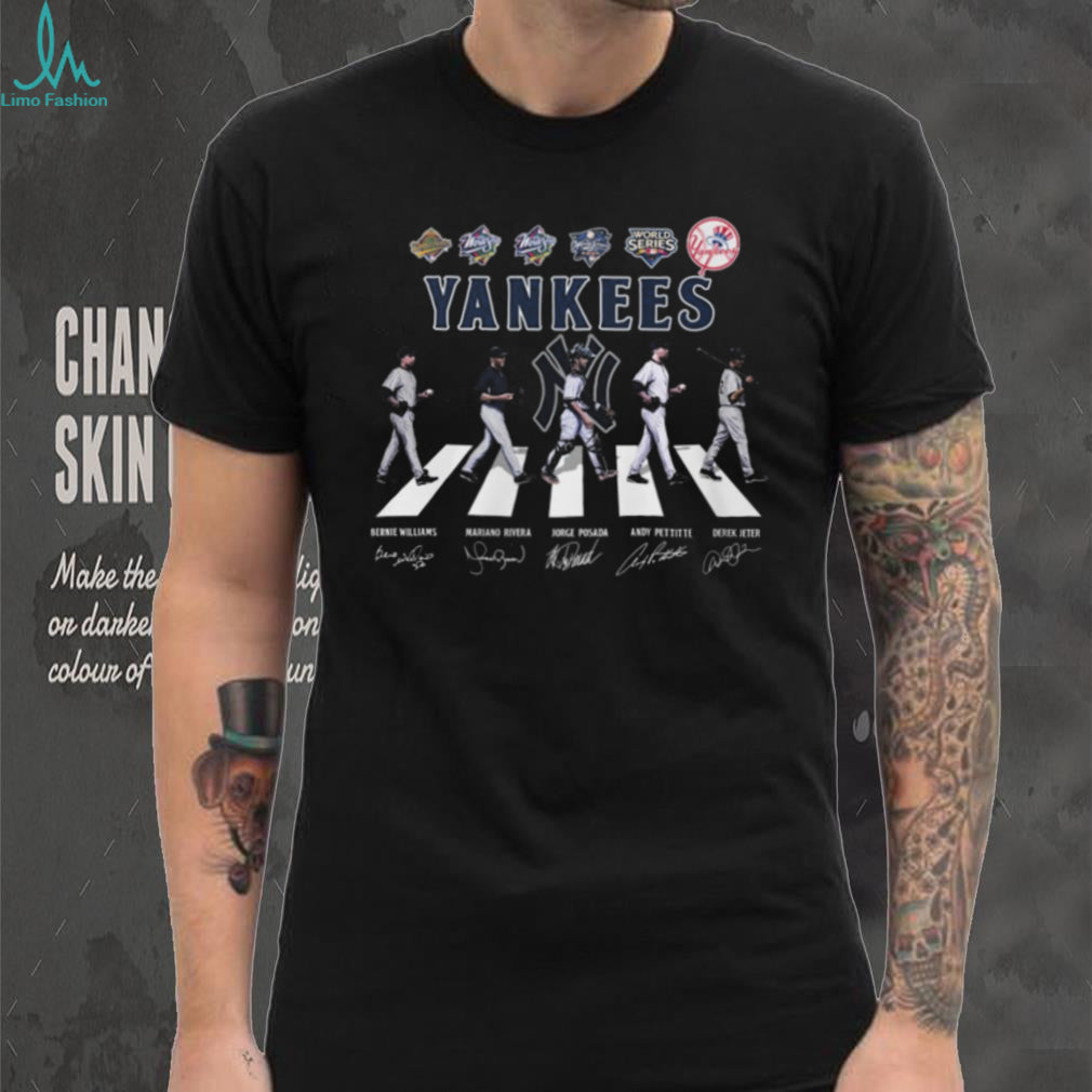 New York Yankees Abbey Road Legends Signatures T Shirt