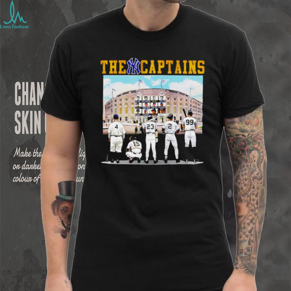 New York Yankees The Captains Legends Yankee Stadium Monument T Shirt