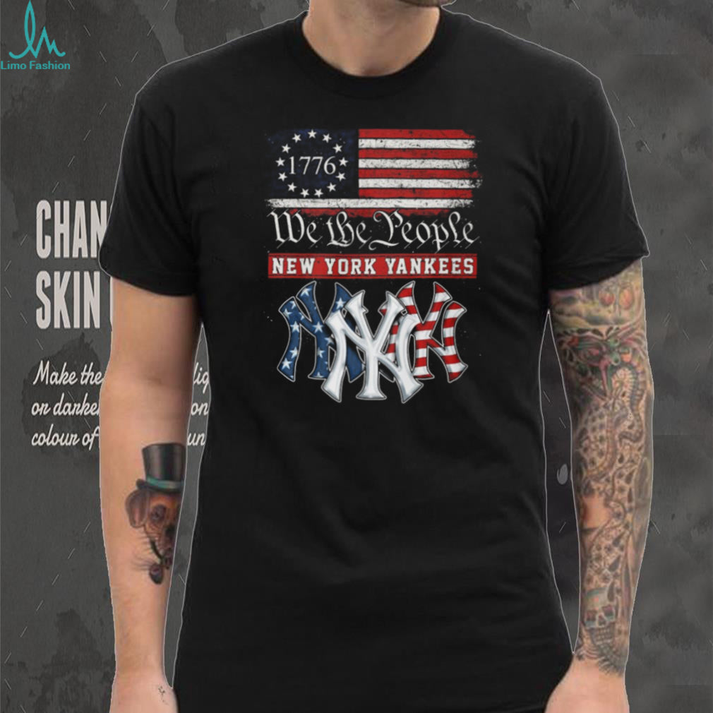New York Yankees We The People 1776 Patriotic American Flag T Shirt