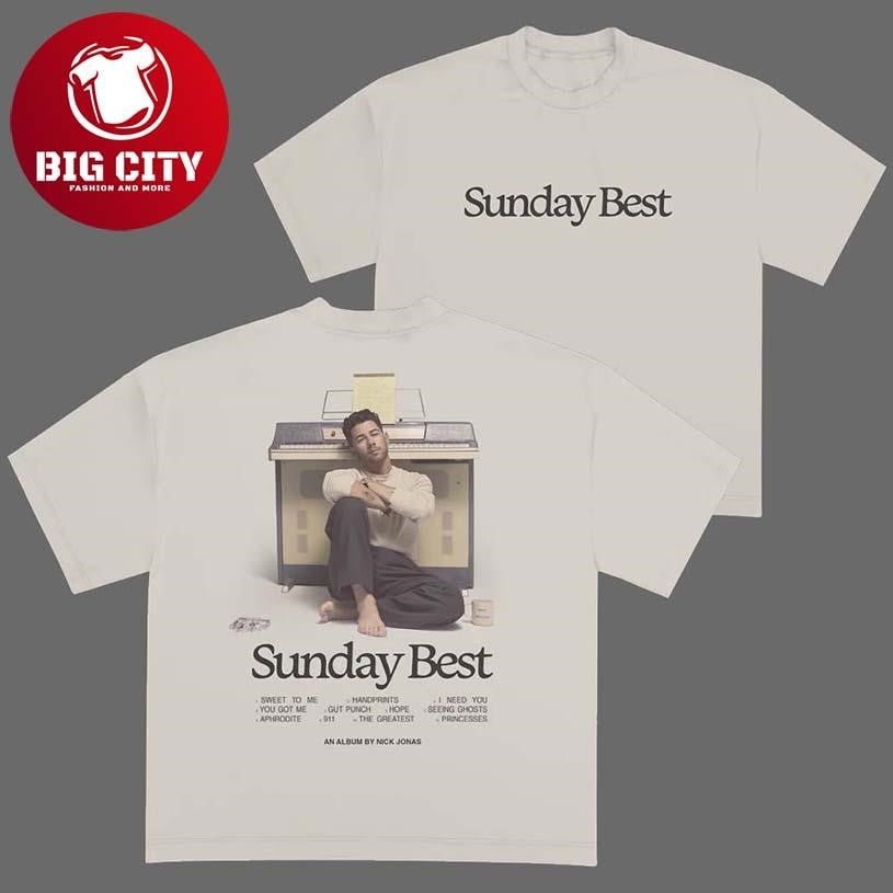 Nick Jonas Sunday Best Tracklist Two Sided Shirt