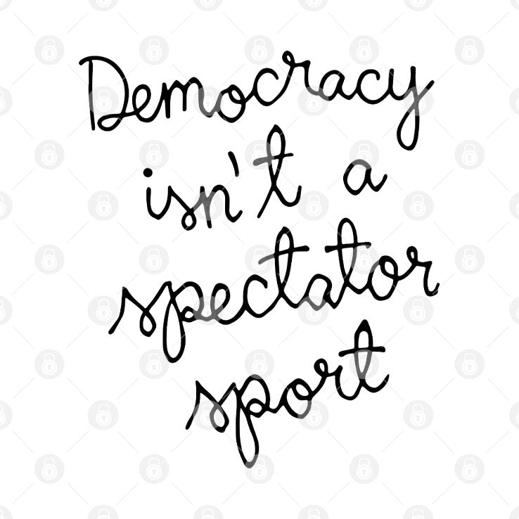 Nicole Wallace Democracy Is Not A Spectator Sport Hoodie