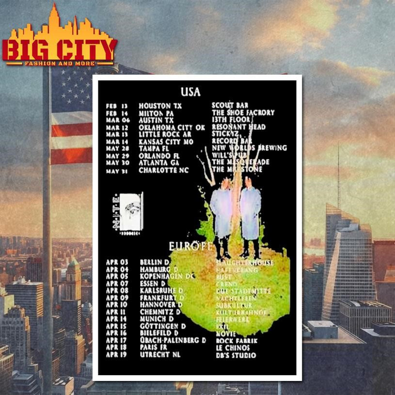 Nite Usa Europe Tour 2026 Dates Shirt