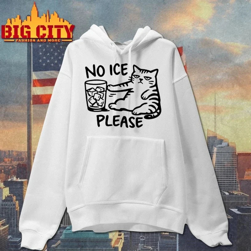 No Ice Please Cat t-shirt