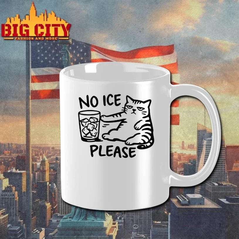 No Ice Please Cat t-shirt