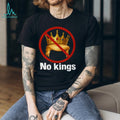 No Kings Anti Trump Crown Hair Silhouette Political T Shirt