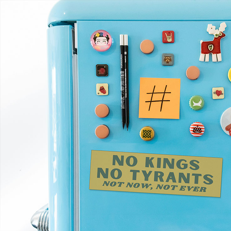 No Kings No Tyrants Car Not Now Not Ever Car Magnet