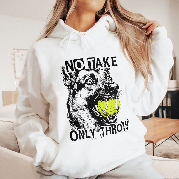 No Take Only Throw Funny Dog T Shirt