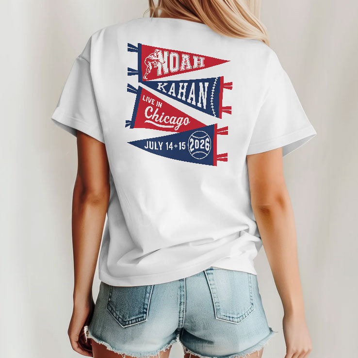 Noah Kahan Chicago IL Event Shirt At Wrigley Field In Chicago IL On July 14 15 2026 T Shirt