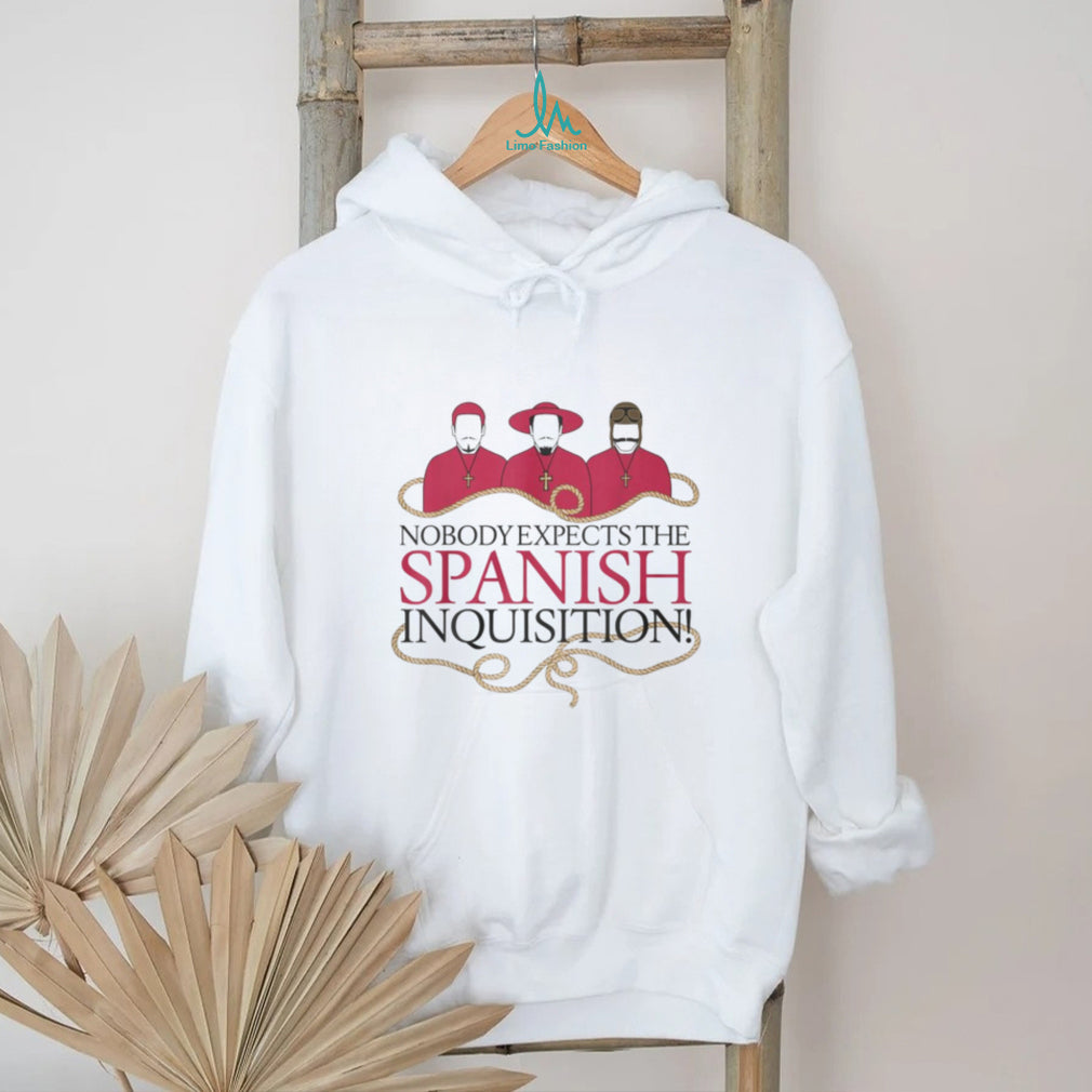 Nobody Expects The Spanish Inquisition Minimalist T Shirt Cardinal Trio