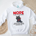 Nope I Can’t Go To Hell Satan Restraining Order Cat T Shirt