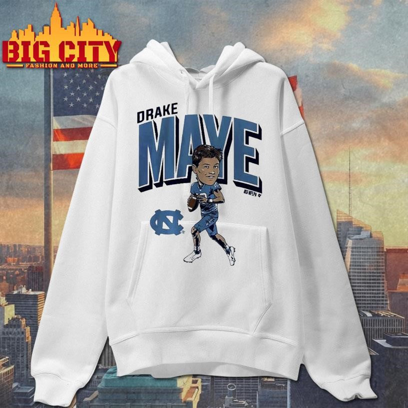 North Carolina Tar Heels Drake Maye Pro Caricature Shirt