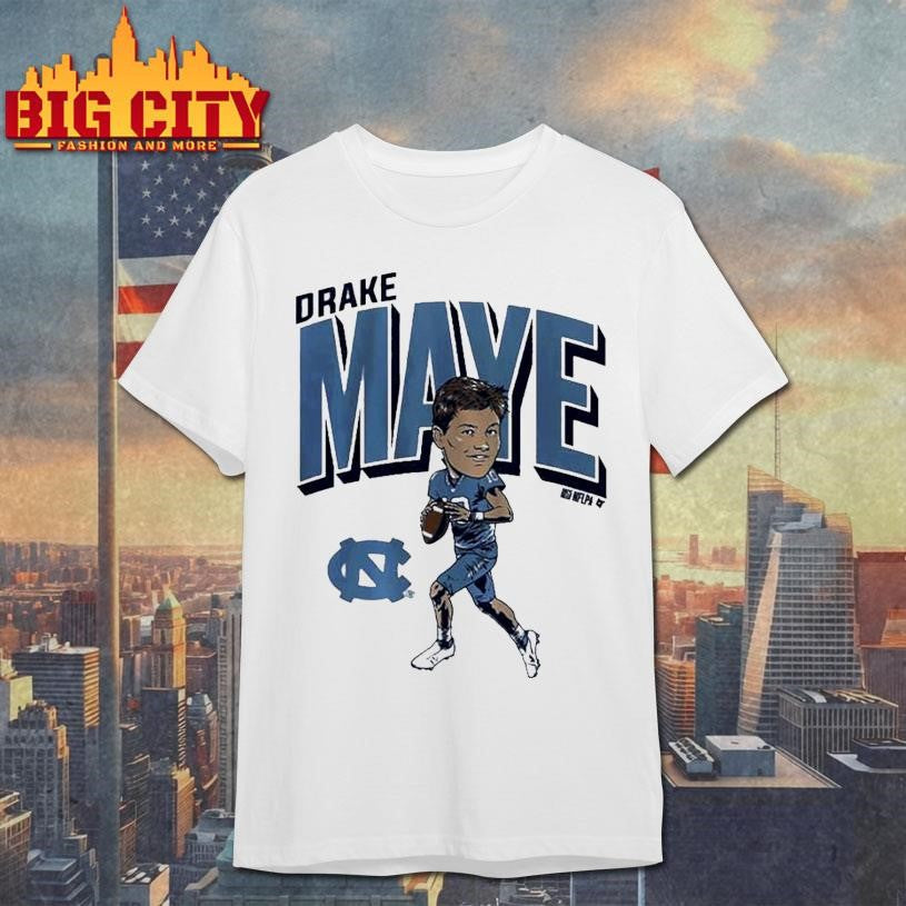 North Carolina Tar Heels Drake Maye Pro Caricature Shirt
