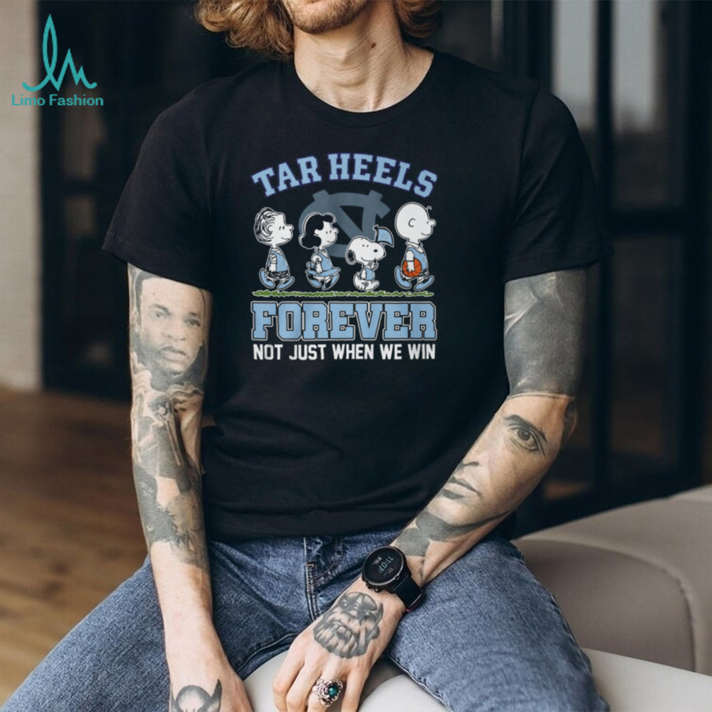 North Carolina Tar Heels Peanuts Forever Not Just When We Win T Shirt