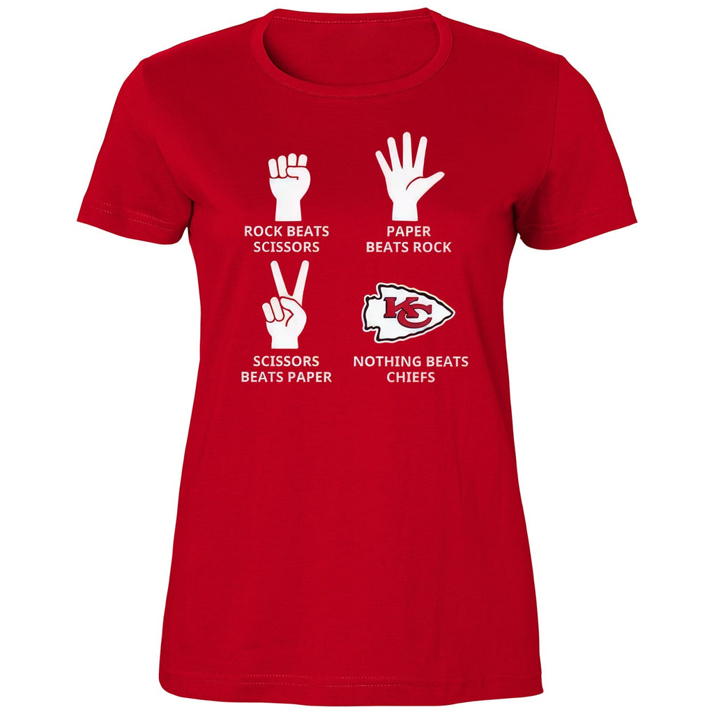 Nothing Beats Chiefs KC Rock Beats Scissors Shirt