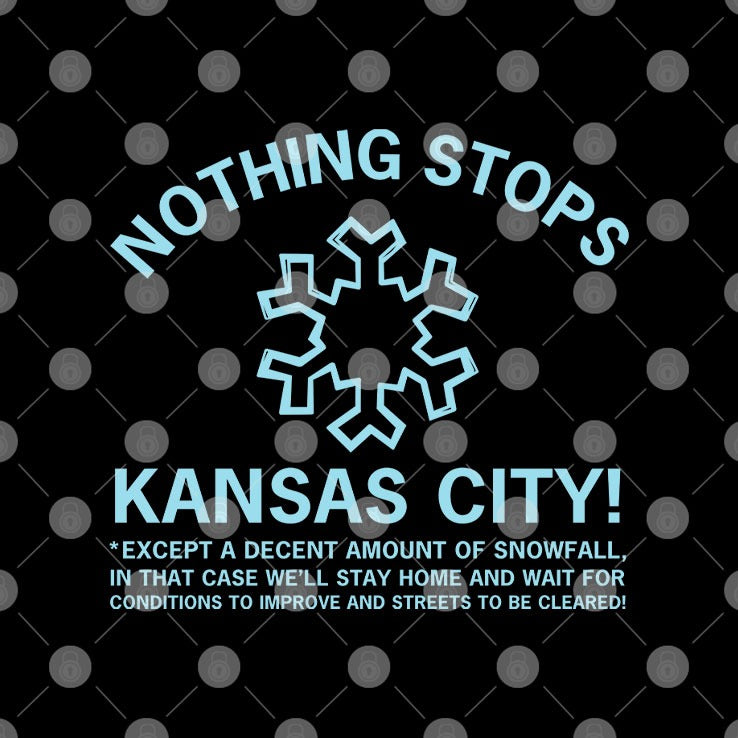 Nothing Stops Kansas City Except A Decent Amount Of Snowfall Shirt