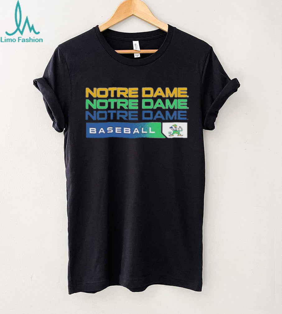 Notre Dame Baseball Fighting Irish Stacked Logo T Shirt