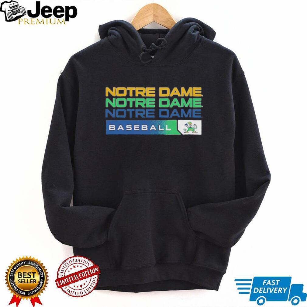 Notre Dame Baseball Fighting Irish Stacked Logo T Shirt