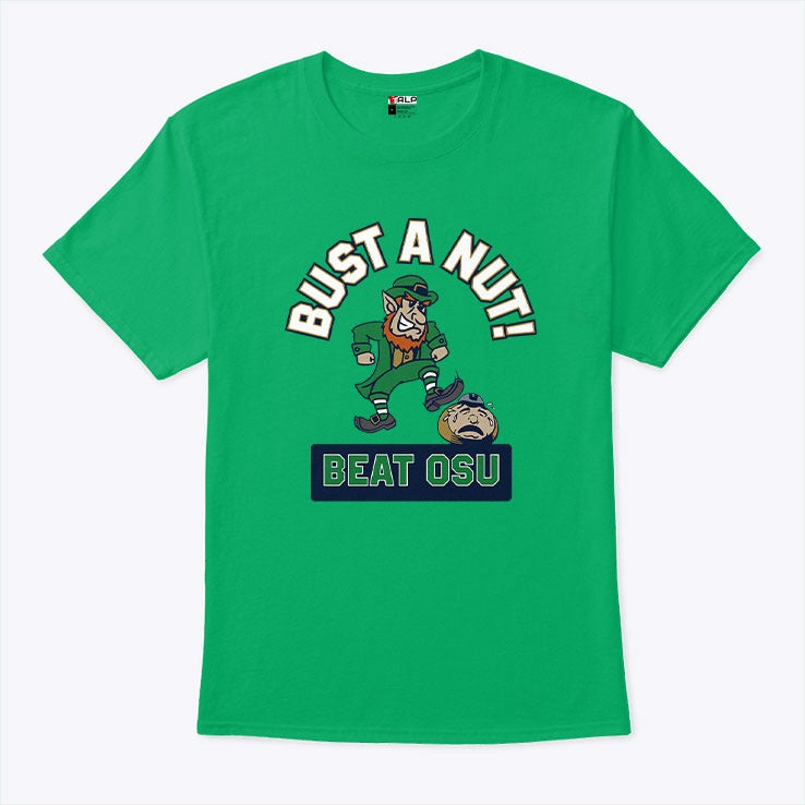 Notre Dame Bust A Nut Beat Osu Shirt