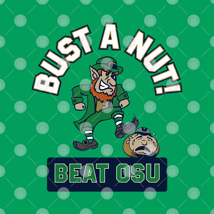 Notre Dame Bust A Nut Beat Osu Shirt
