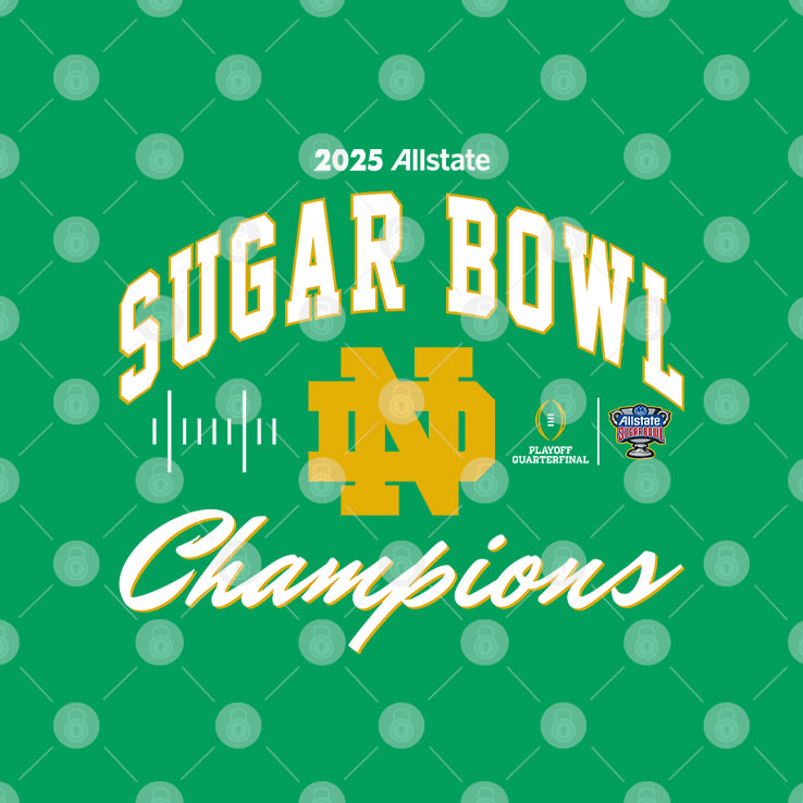 Notre Dame Fighting Irish College Football Playoff 2025 Sugar Bowl Champions Shirt