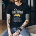 Notre Dame Fighting Irish God First Family Second Football T Shirt
