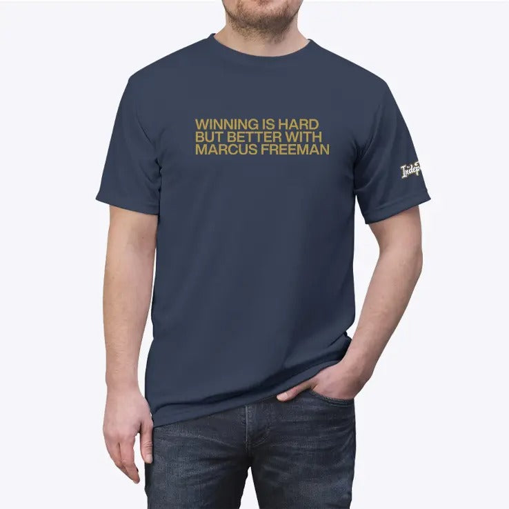 Notre Dame Winning Is Hard But Better With Marcus Freeman Shirt