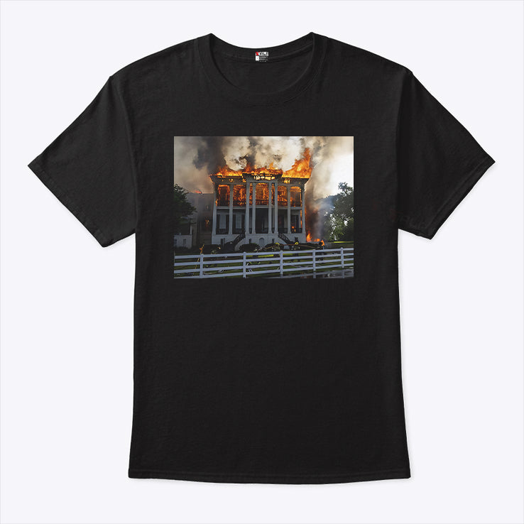 Nottoway Plantation Fire T Shirt
