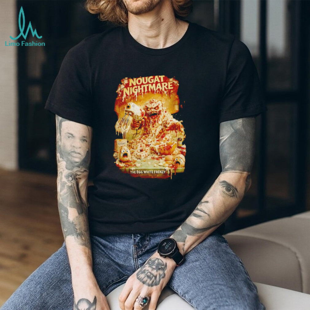 Nougat Nightmare The Egg White Frenzy Horror Kitchen Graphic T Shirt