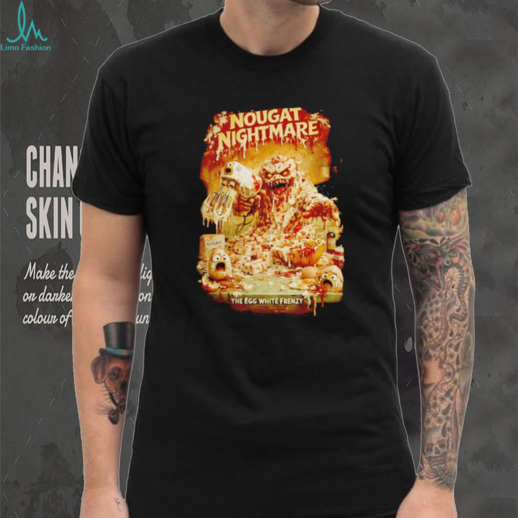 Nougat Nightmare The Egg White Frenzy Horror Kitchen Graphic T Shirt