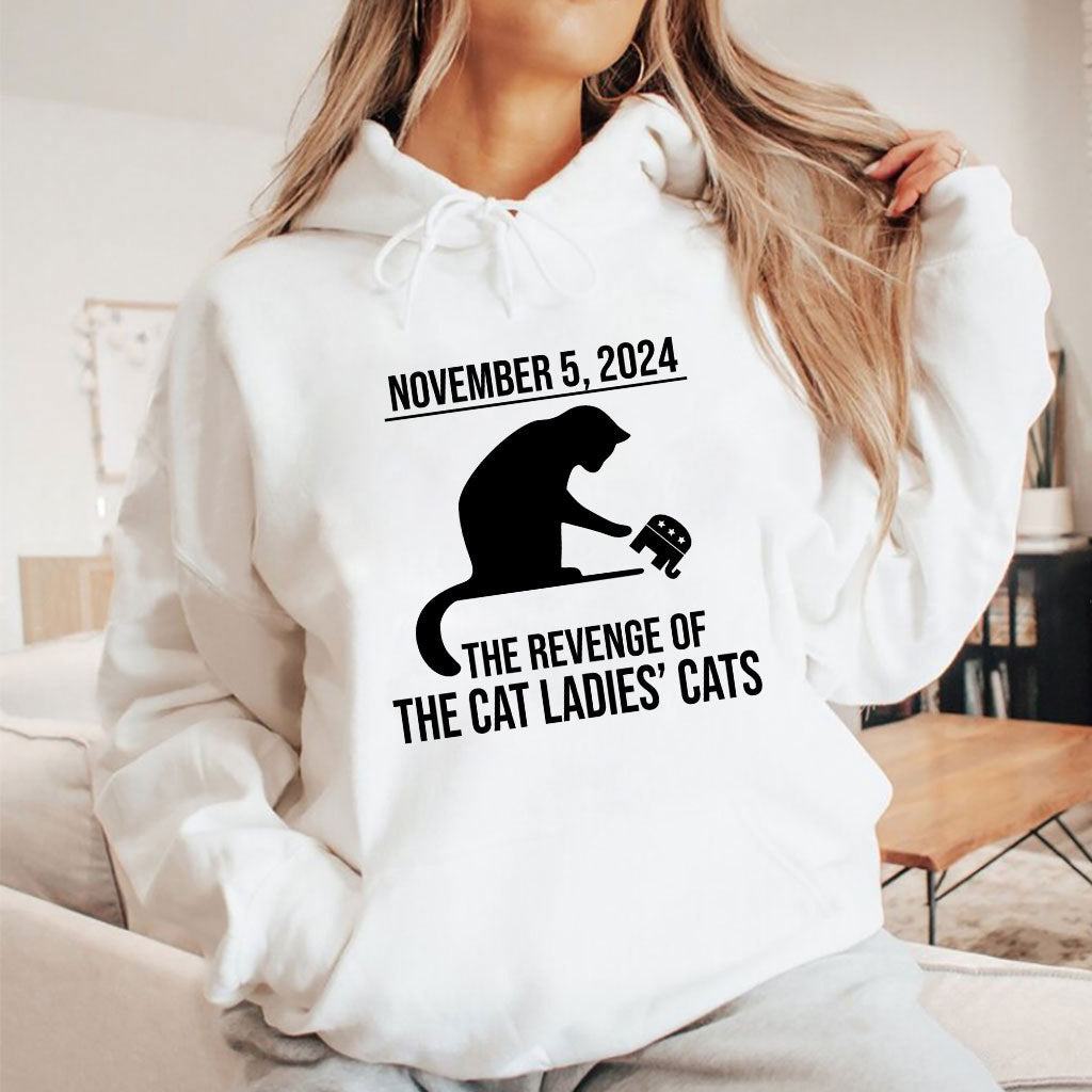 November 5 2024 The Revenge Of The Cat Ladies Cats Kamala Harris Shirt