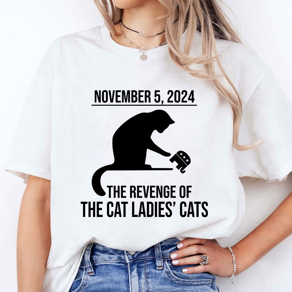 November 5 2024 The Revenge Of The Cat Ladies Cats Kamala Harris Shirt