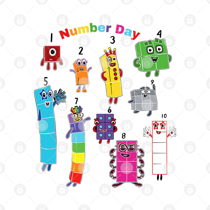 Numberblocks Number Day T Shirt