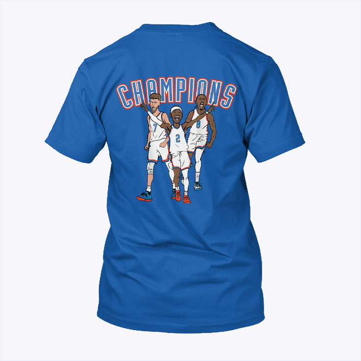 OKC Big 3 Champions Chet Holmgren Shai Gilgeous-Alexander Jalen Williams Shirt