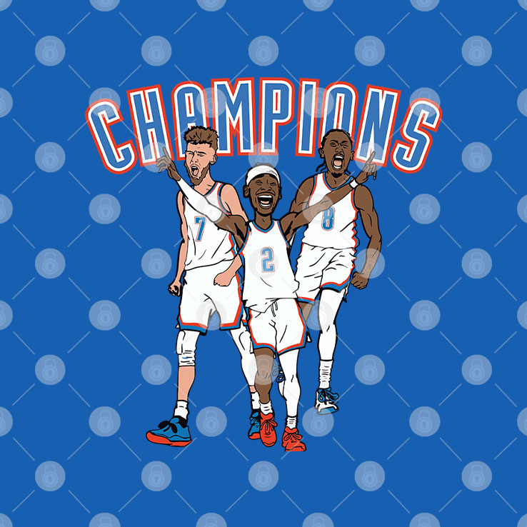 OKC Big 3 Champions Chet Holmgren Shai Gilgeous-Alexander Jalen Williams Shirt