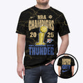 OKC Thunder NBA Champions 2025 All Over Print Unisex T Shirt