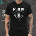 Oakland Athletics Nurse T Shirt MLB Nursing Heart Healthcare Fan Gift