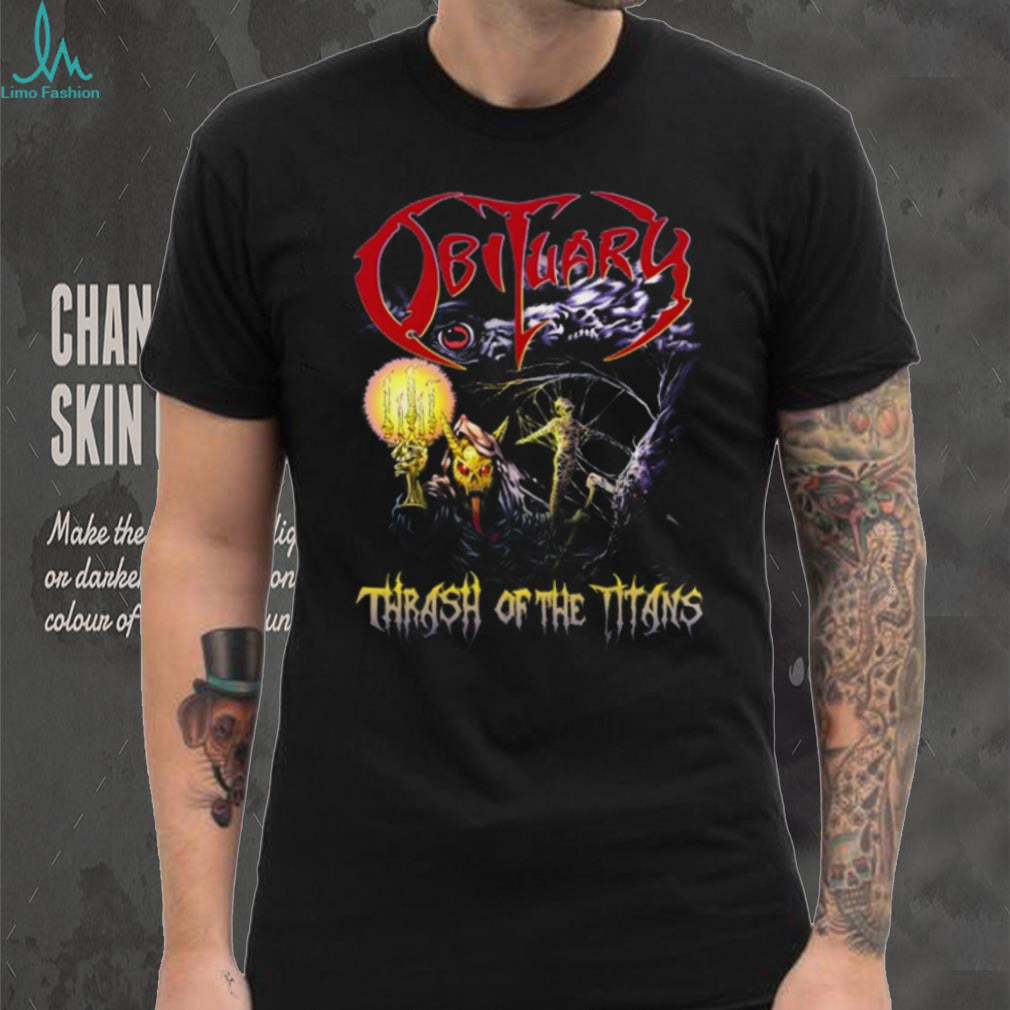 Obituary Thrash of the Titans Concert Graphic T Shirt