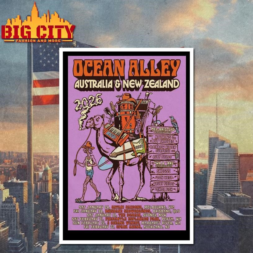 Ocean Alley Australia &amp; New Zealand 2026 Poster