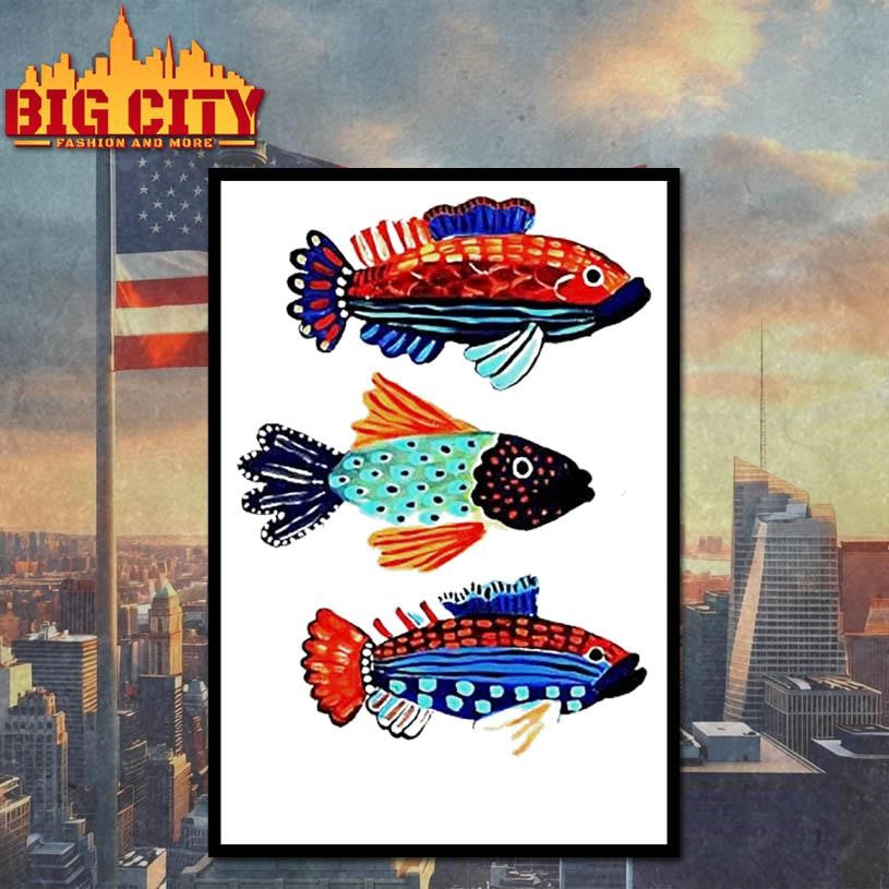 Ocean Fish Trio Washed Shirt