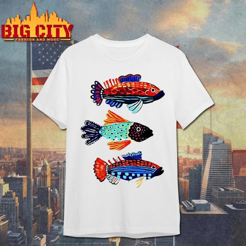 Ocean Fish Trio Washed Shirt
