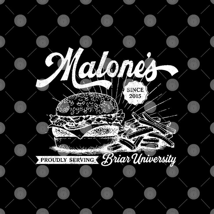 Off-Campus Malone’s Burgers Proudly Serving Briar University T Shirt
