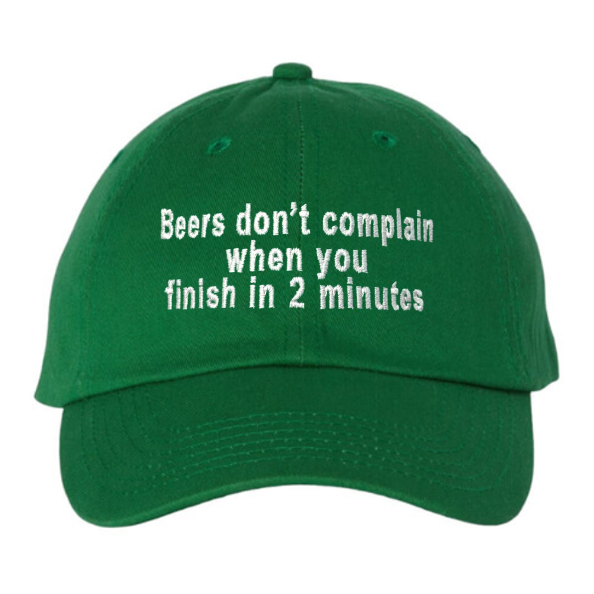 Beers Don’t Complain When You Finish In 2 Minutes Hat