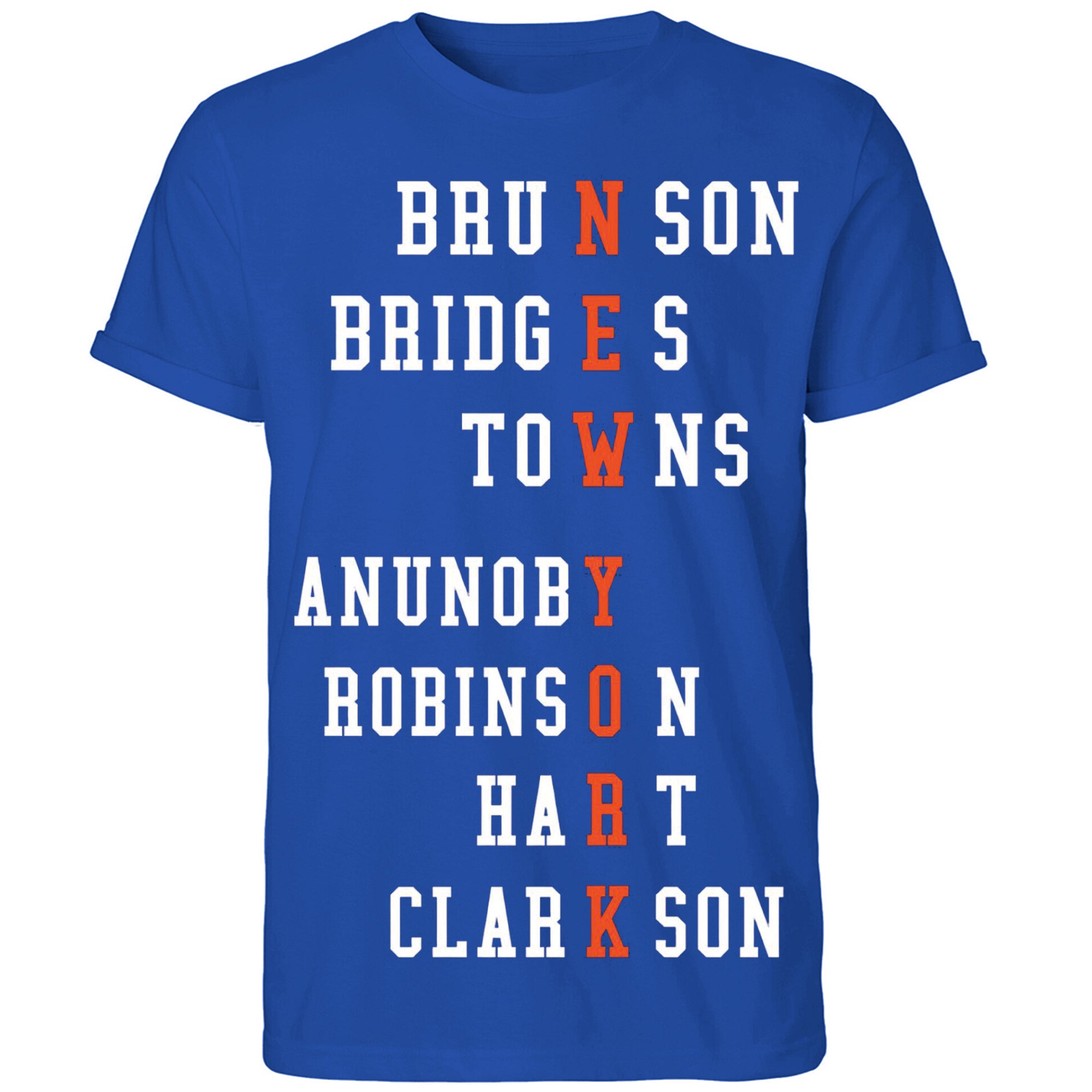 Brunson Bridges Towns Anunoby Robinson Hart Clark Son Shirt