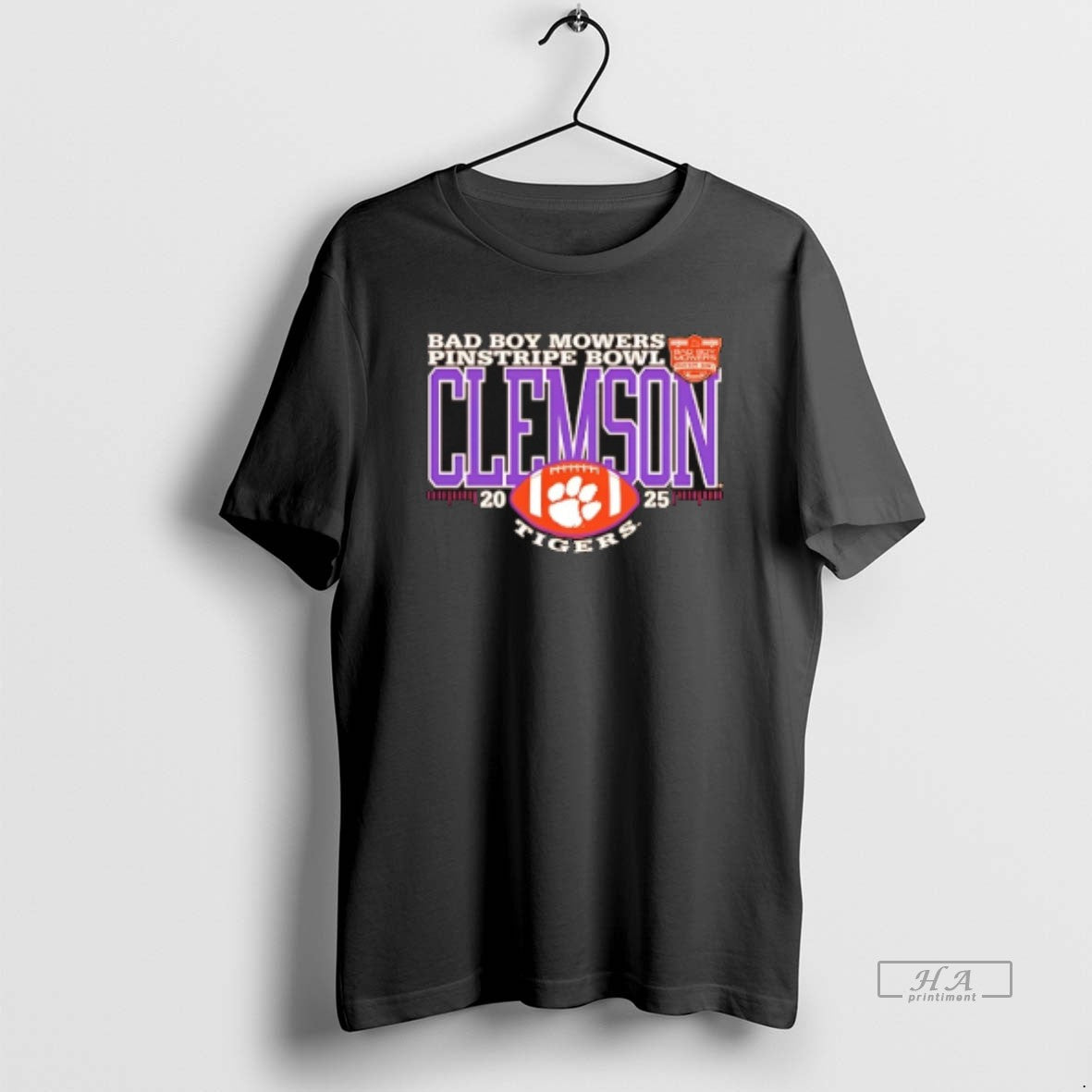 Official Clemson Tigers 025 Pinstripe Bowl Logo Classic T-Shirts